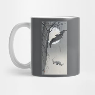 Two bats and a full moon Mug